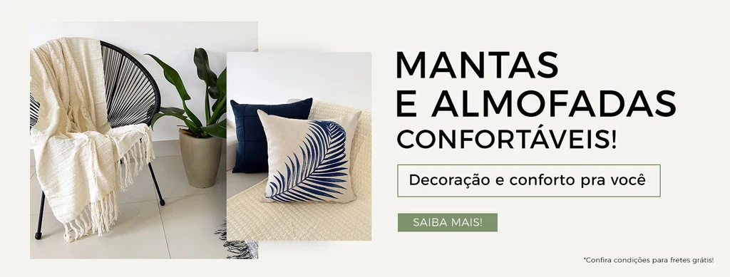 Mantas e almofadas
